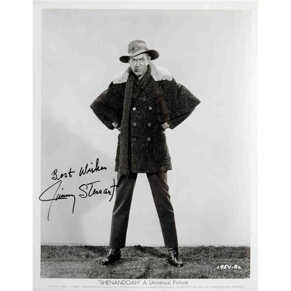 Jimmy Stewart signed portrait photo