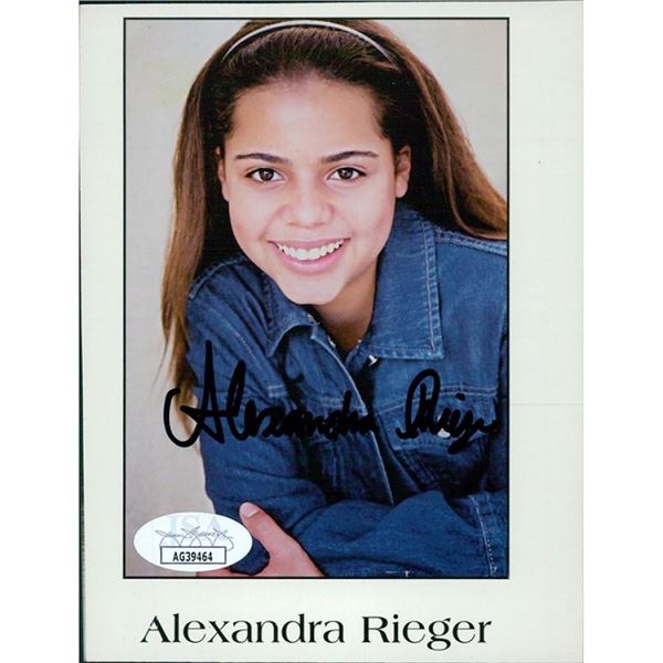 Alexandra Rieger signed photo. JSA Authenticated
