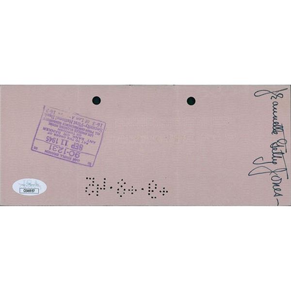 Oil Tycoon Jean J Paul Getty Signed Pink Cancelled Check JSA Authenticated