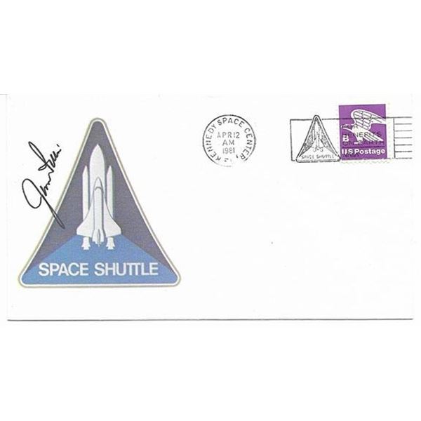 Astronaut Jim Irwin signed space cover