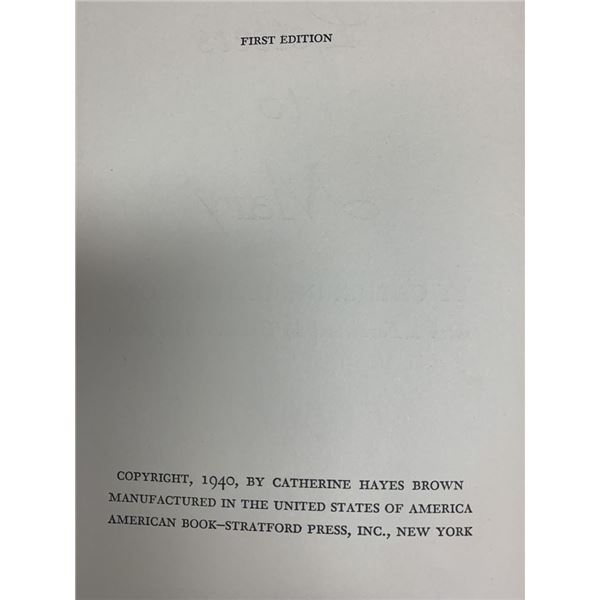 Letters To Mary first edition book