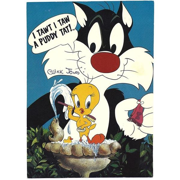 Looney Tunes Animator Chuck Jones Signed Artwork