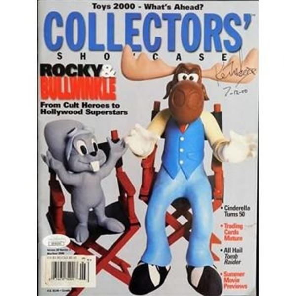 Adventures of Rocky And Bullwinkle Keith Scott Signed Magazine JSA Authenticated