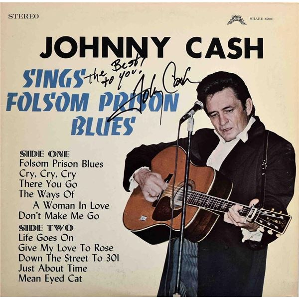 Johnny Cash Signed Album