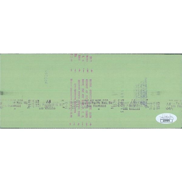 The Andy Griffith Show Danny Thomas Signed Cancelled Check JSA Authenticated