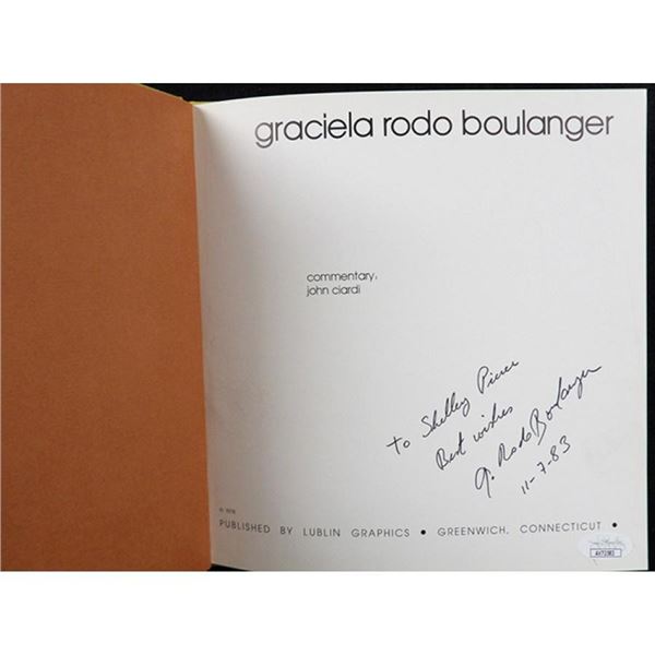 Artist Graciela Rodo Boulanger Signed Hardcover Book JSA Authenticated