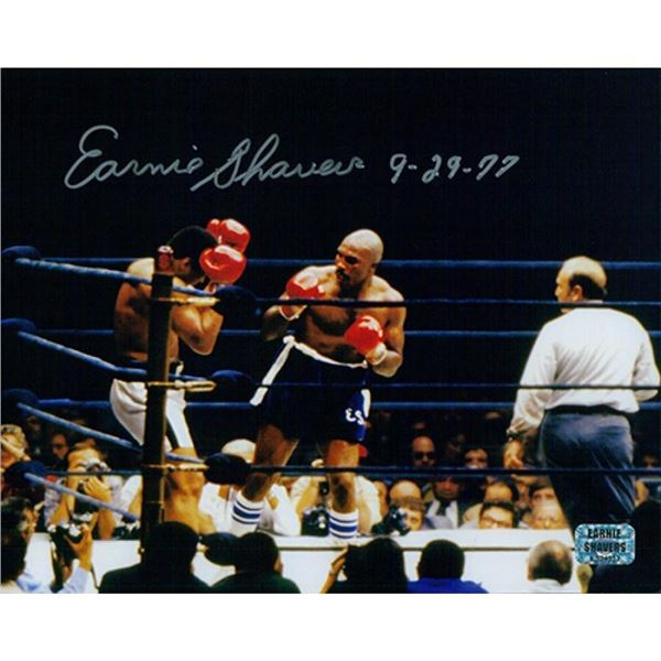 Earnie Shavers Signed 8x10 Card Stock Photo