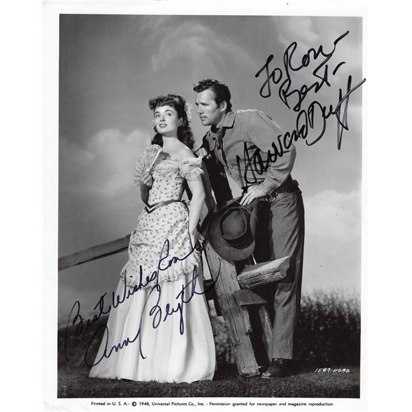 Red Canyon Ann Blyth and Howard Duff signed movie photo