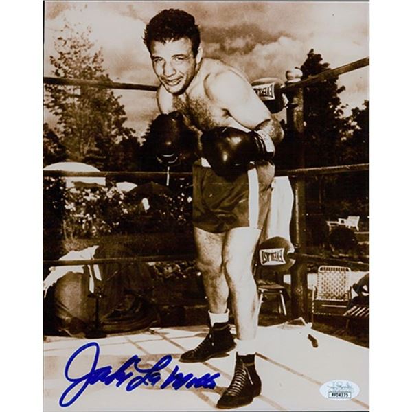 Jake LaMotta Raging Bull Boxing Signed 8x10 Glossy Photo