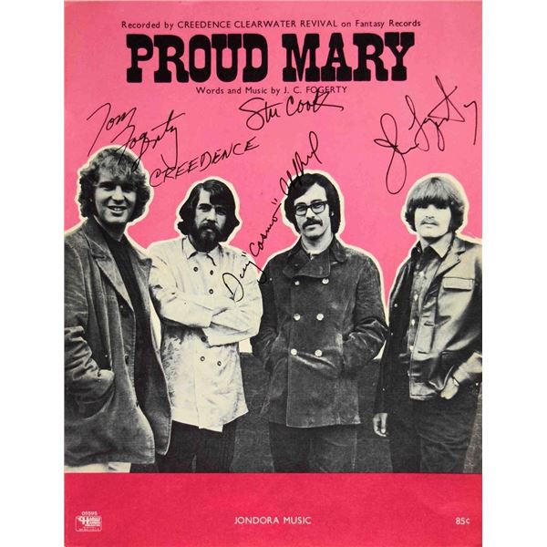 Creedence Clearwater Revival signed sheet music