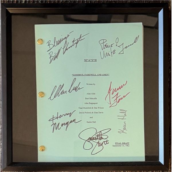 MASH facsimile signed script