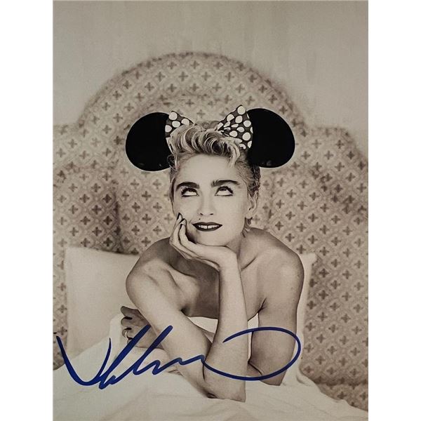 Madonna signed photo