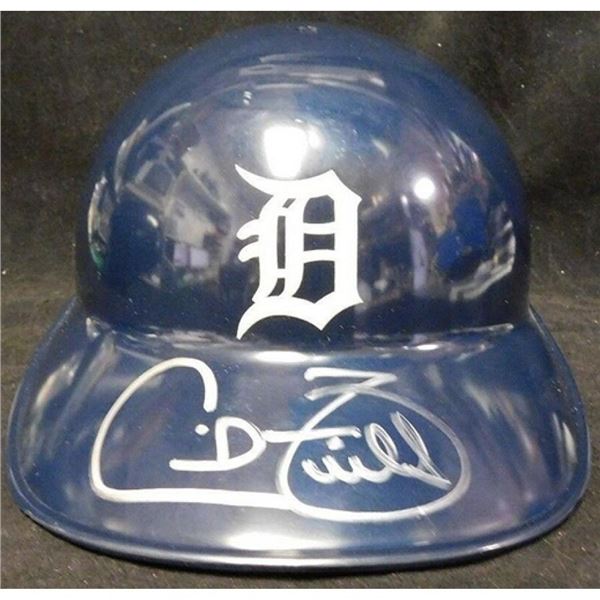 Detroit Tigers Cecil Fielder Signed Full Size Helmet JSA Authenticated