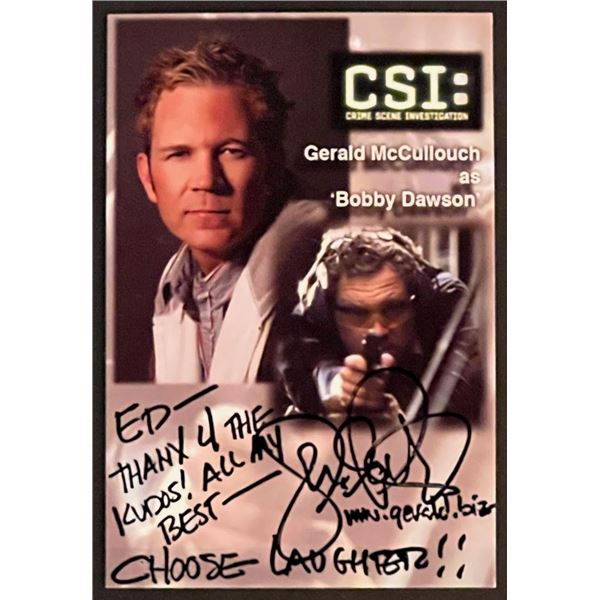 CSI Gerald McCullouch Signed Photo