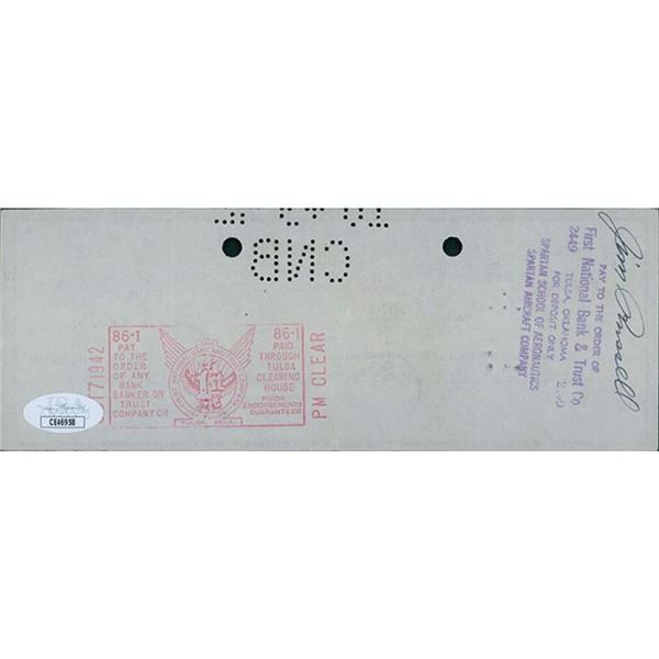 Oil Tycoon Jean J Paul Getty Signed Tan Cancelled Check JSA Authenticated