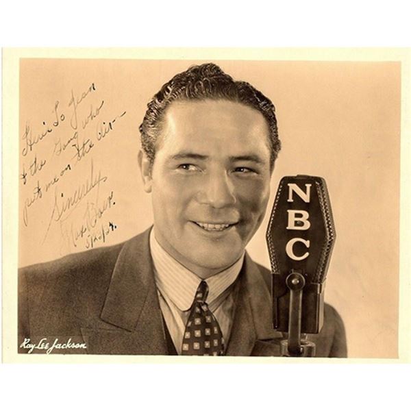 Max Baer Signed Vintage NBC 8x10 B&W Photo