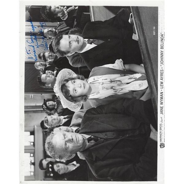 Johnny Belinda Lew Ayres signed movie photo