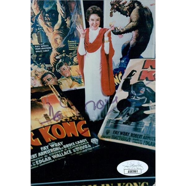 King Kong Actress Fay Wray signed photo. JSA Authenticated