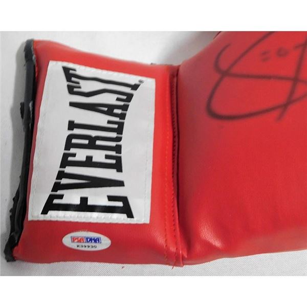 George Chuvalo Signed Red Everlast Boxing Glove
