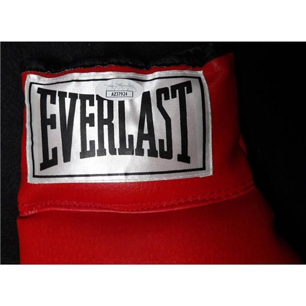 Iran Barkley Signed Red Everlast Boxing Glove