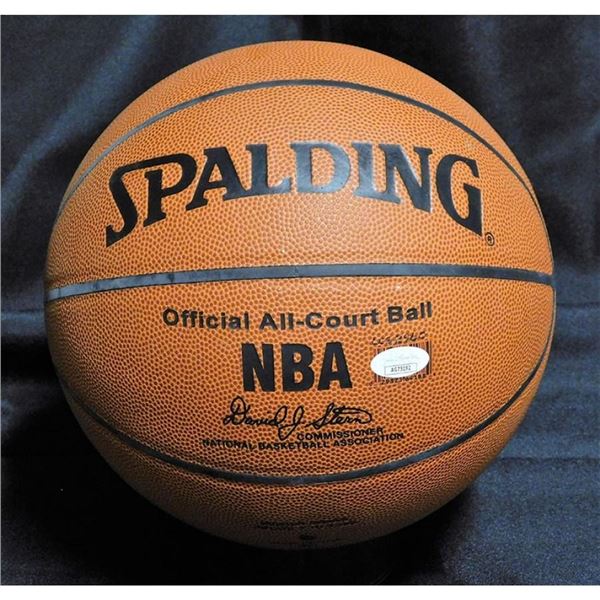 Houston Rockets Eddie Griffin Signed Spalding Official All-Court Basketball JSA Authenticated