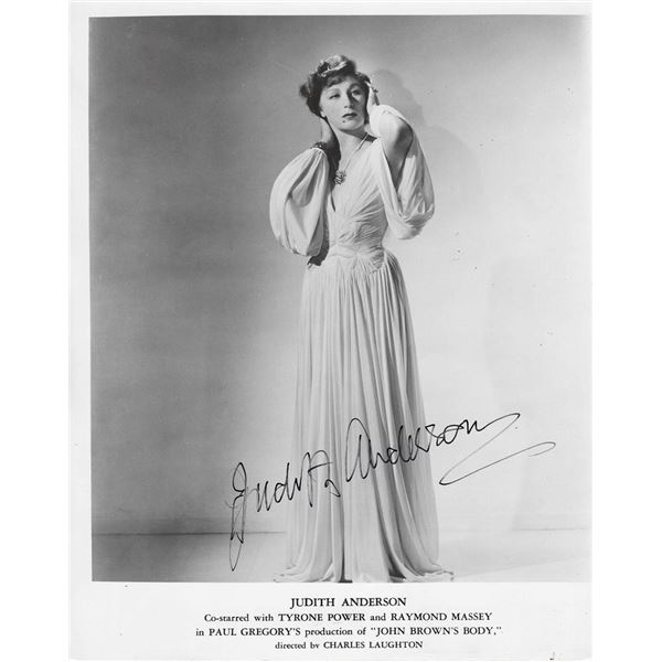 John Brown's Body Judith Anderson signed movie photo