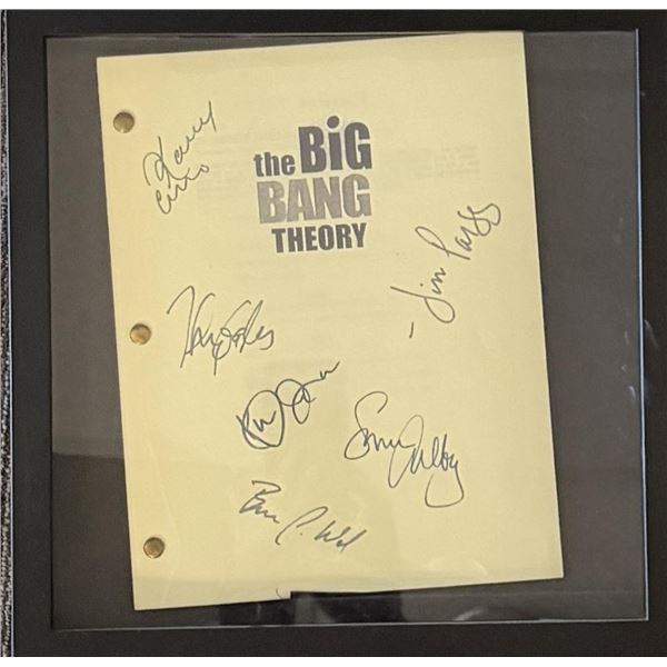 Big Bang Theory facsimile signed script