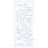 Image 1 : Supermodel Cheryl Tiegs Signed Hand Written Letter Note JSA Authenticated