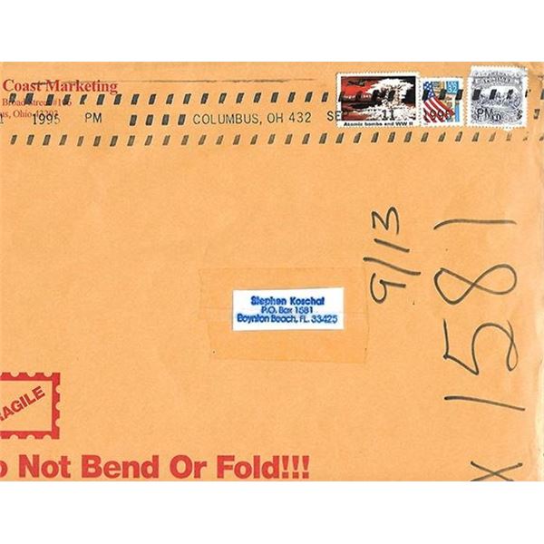 ATOMIC BOMBS END WWII Signed Cover