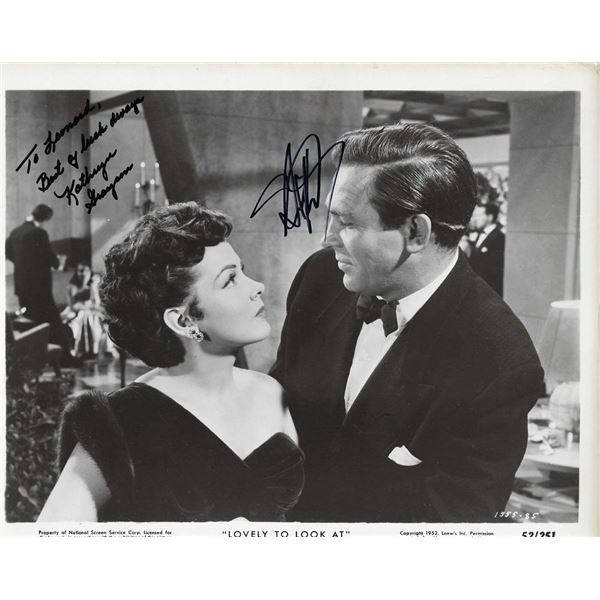 Lovely to Look At Kathryn Grayson and Howard Keel signed movie photo