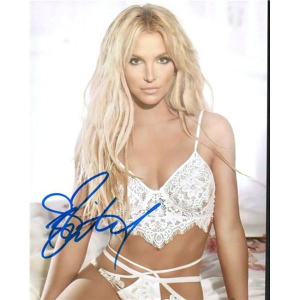 Britney Spears facsimile signed  photo