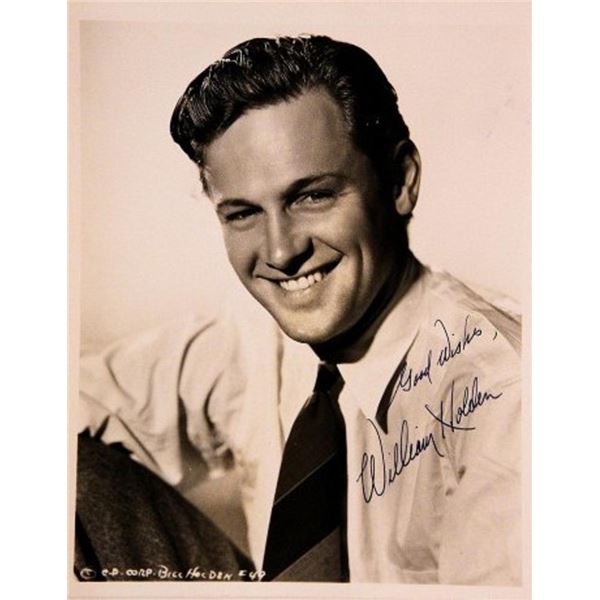 Stalag 17 William Holden signed portrait photo
