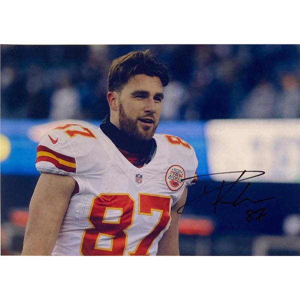 Kansas City Chiefs Travis Kelce facsimile signed  photo