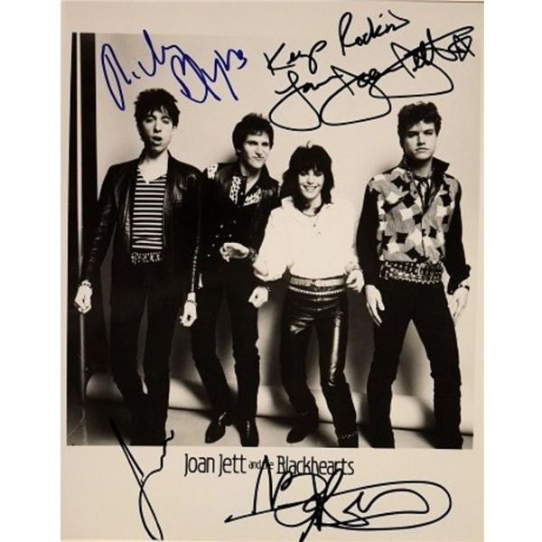 Joan Jett and the Blackhearts facsimile signed promo photo