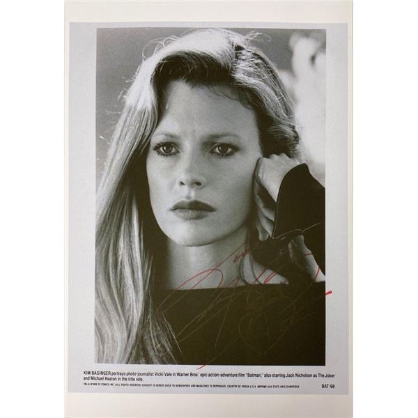 Batman Kim Basinger facsimile signed  movie photo