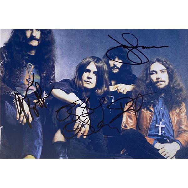 Black Sabbath facsimile signed  photo