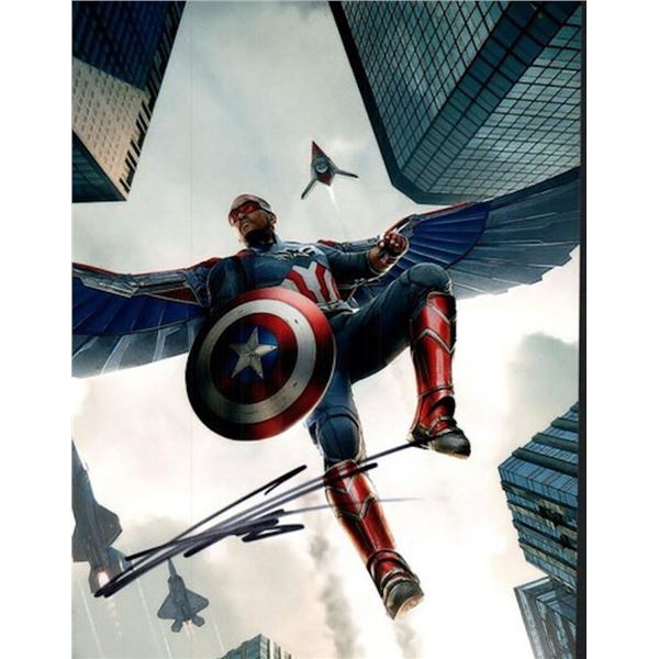 Captain America Sam Wilson facsimile signed photo