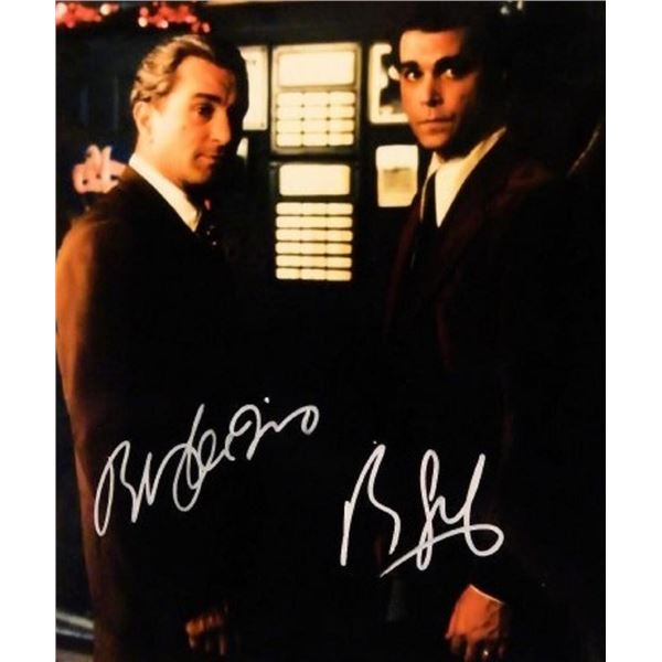 Robert DeNiro and Ray Liotta facsimile signed movie photo