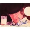 Image 1 : Malcolm McDowell facsimile signed A Clockwork Orange photo