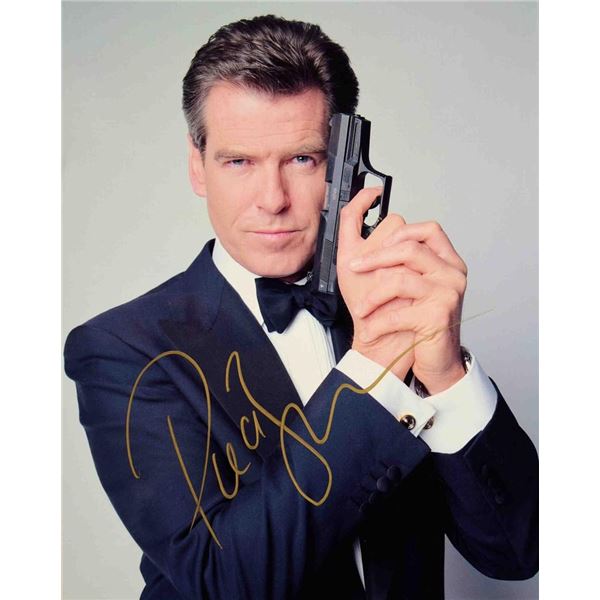 Pierce Brosnan facsimile signed photo