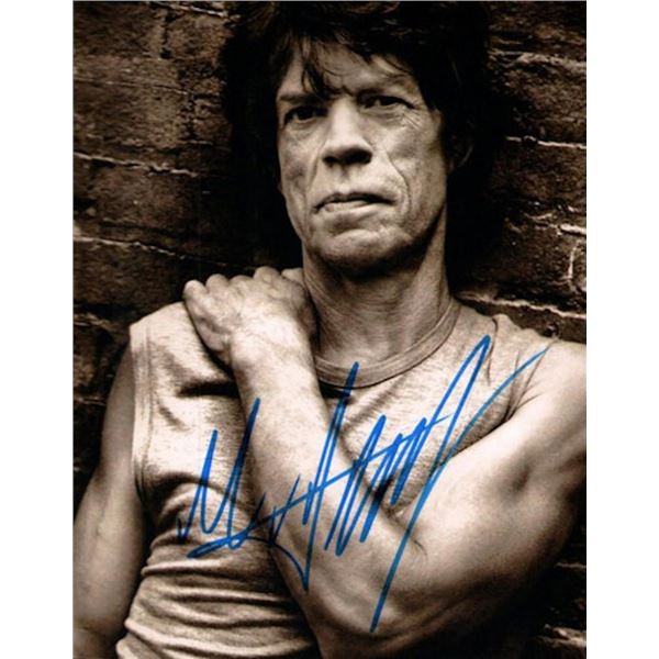 Rolling Stones Mick Jagger facsimile signed photo