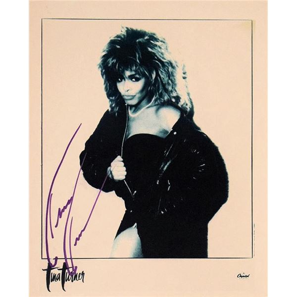 Tina Turner facsimile signed photo