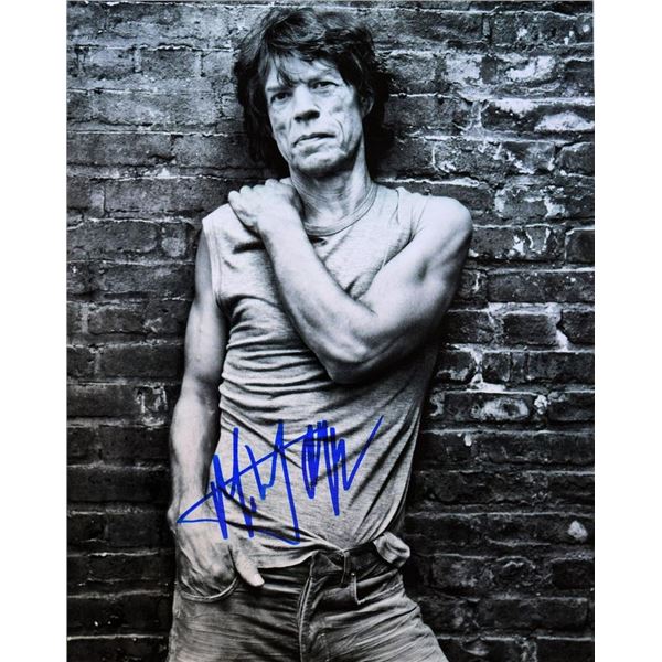 Mick Jagger facsimile signed promo photo