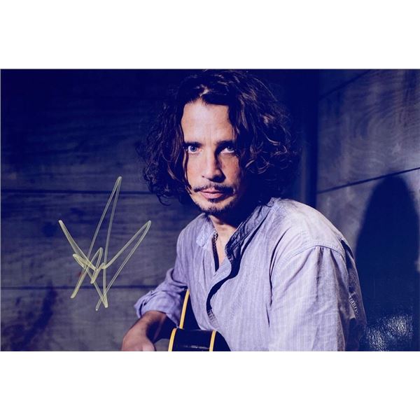 Chris Cornell facsimile signed  photo
