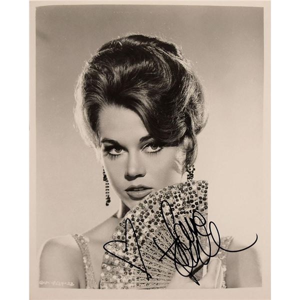 Jane Fonda signed movie still photo