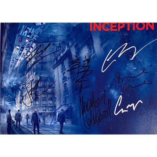 Inception cast facsimile signed movie photo