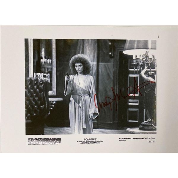 Scarface Mary Elizabeth Mastrantonio facsimile signed movie photo