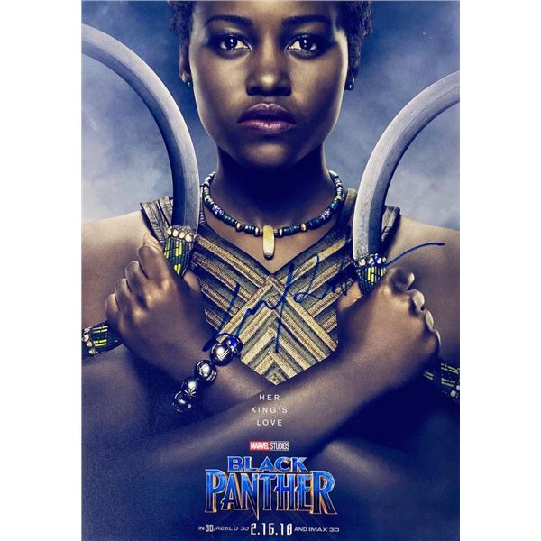 Black Panther Lupita Nyong'o facsimile signed  movie photo