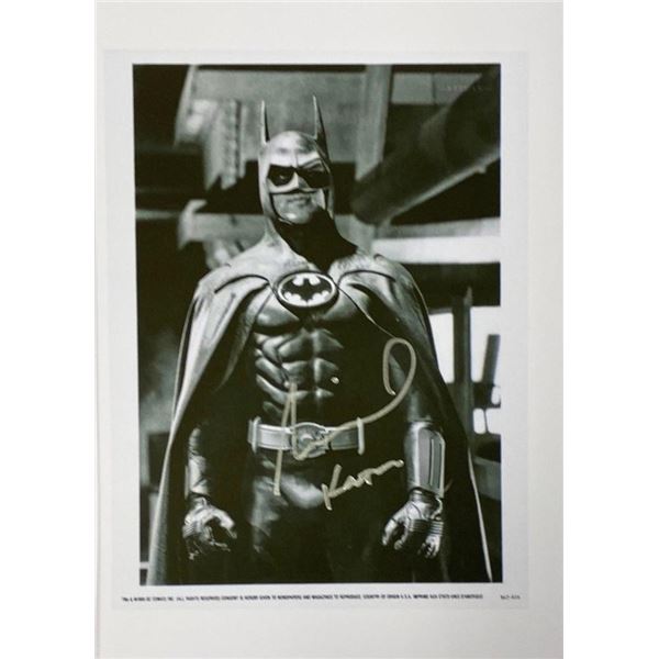 Batman Michael Keaton facsimile signed movie photo