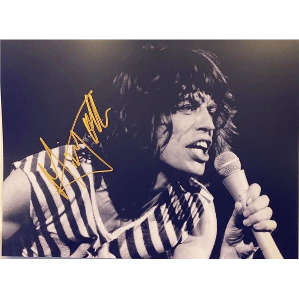 Mick Jagger facsimile signed  photo